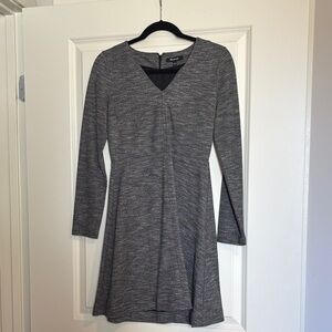 Like New Madewell Charcoal Long Sleeve Dress
